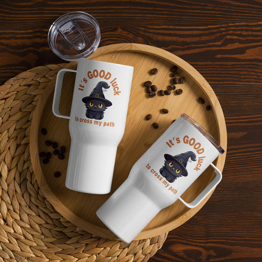 Black Cat - Travel Mug w/ Handle