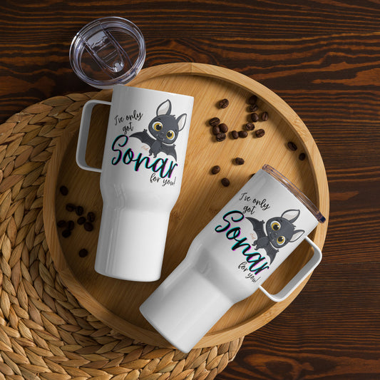 Bat Sonar - Travel Mug w/ Handle