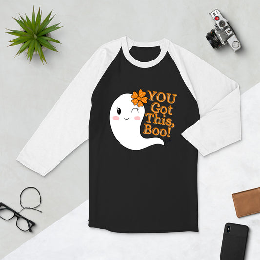 Boo - 3/4 Sleeve Raglan Shirt