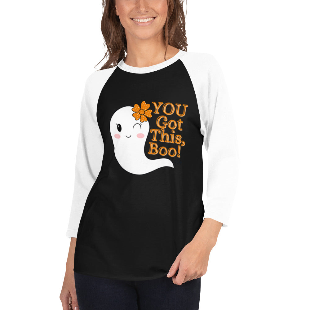 Boo - 3/4 Sleeve Raglan Shirt