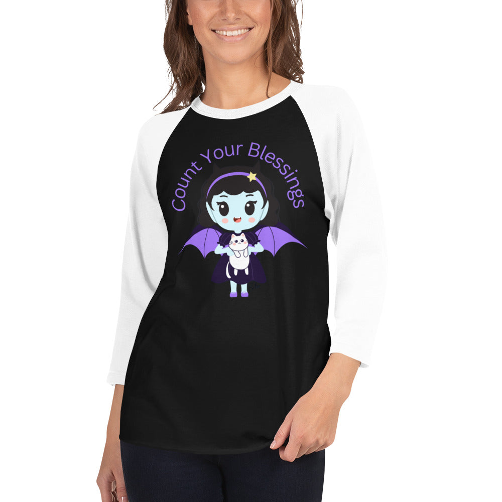 Count - 3/4 Sleeve Raglan Shirt