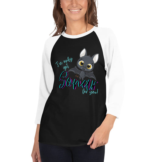 Bat Sonar - 3/4 Sleeve Raglan Shirt