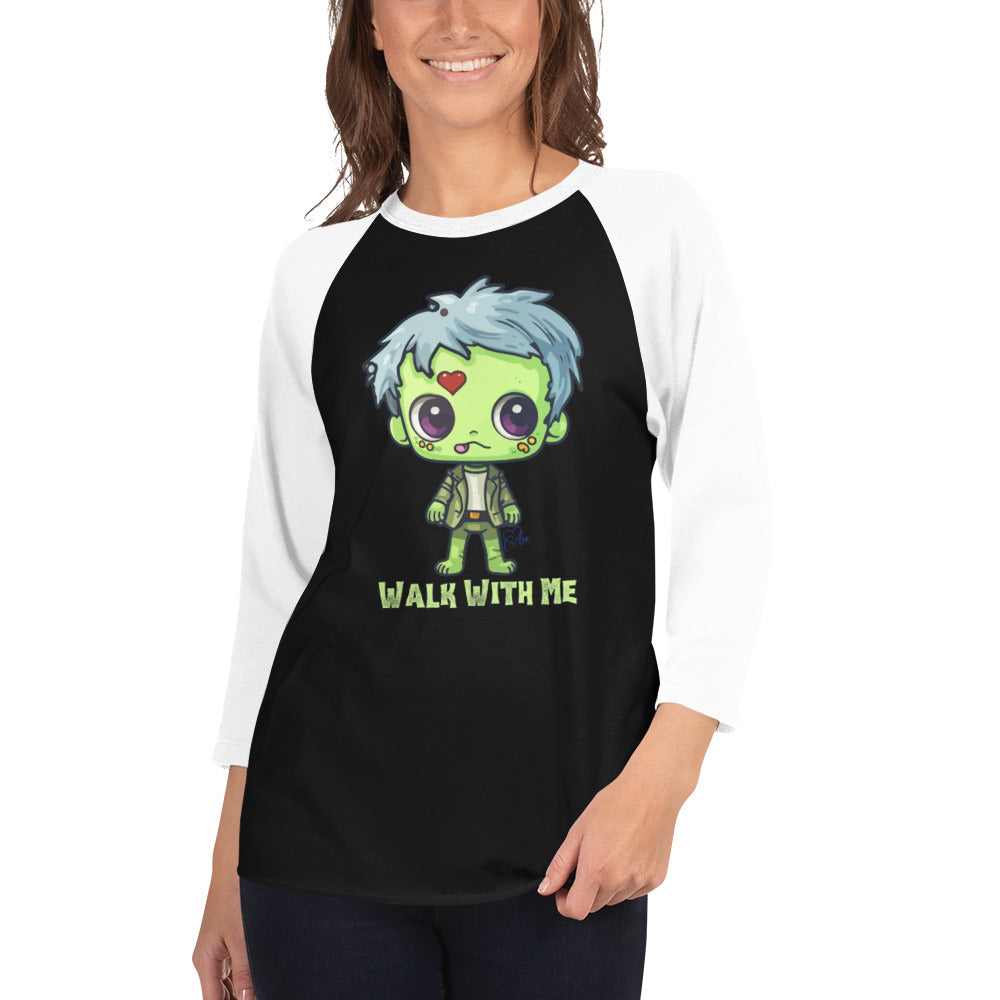 Zombie - 3/4 Sleeve Raglan Shirt
