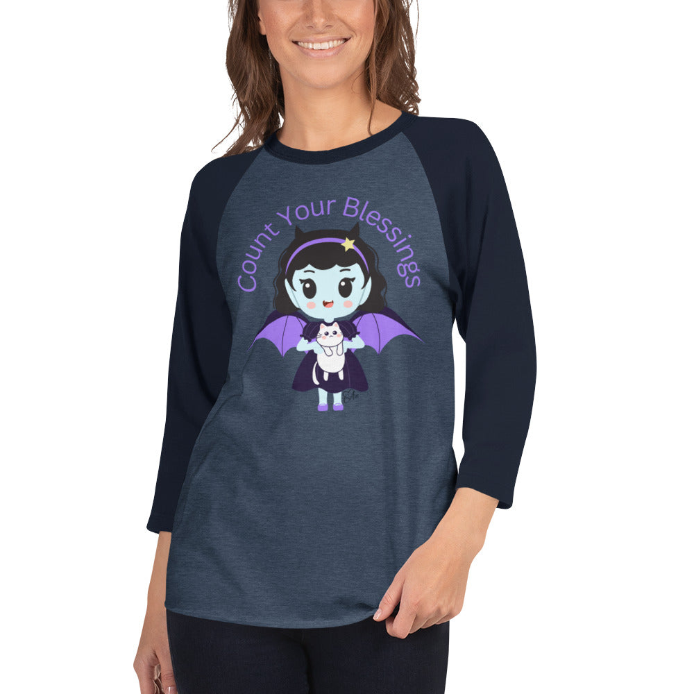 Count - 3/4 Sleeve Raglan Shirt