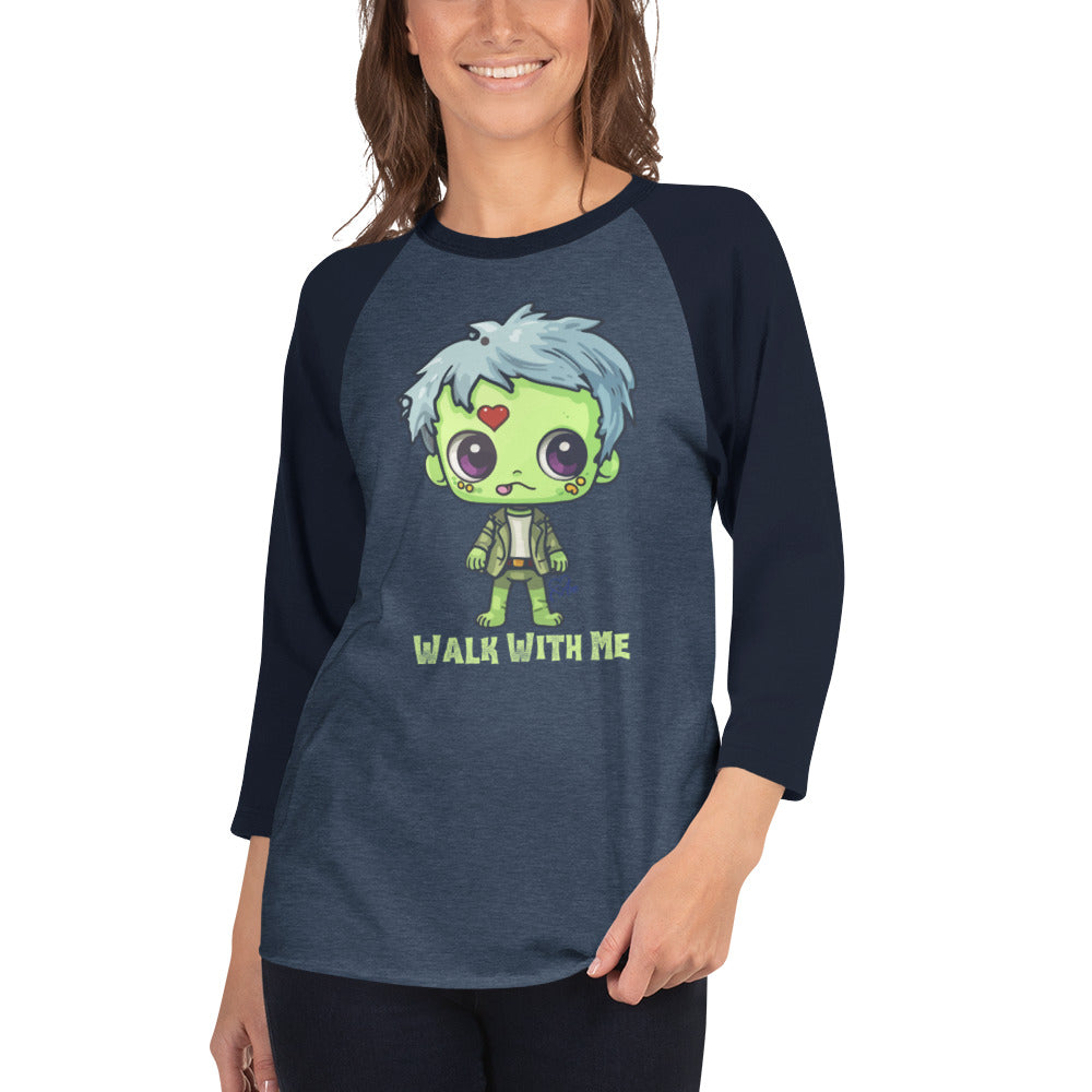 Zombie - 3/4 Sleeve Raglan Shirt