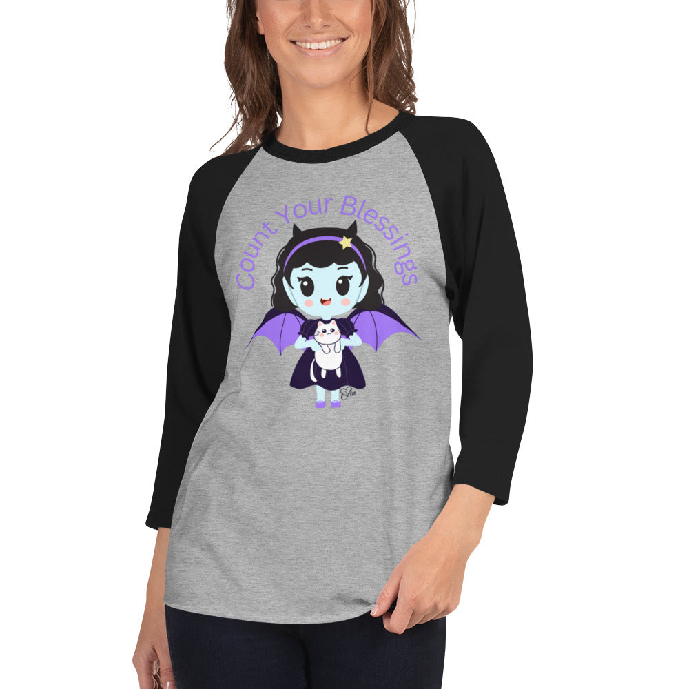 Count - 3/4 Sleeve Raglan Shirt