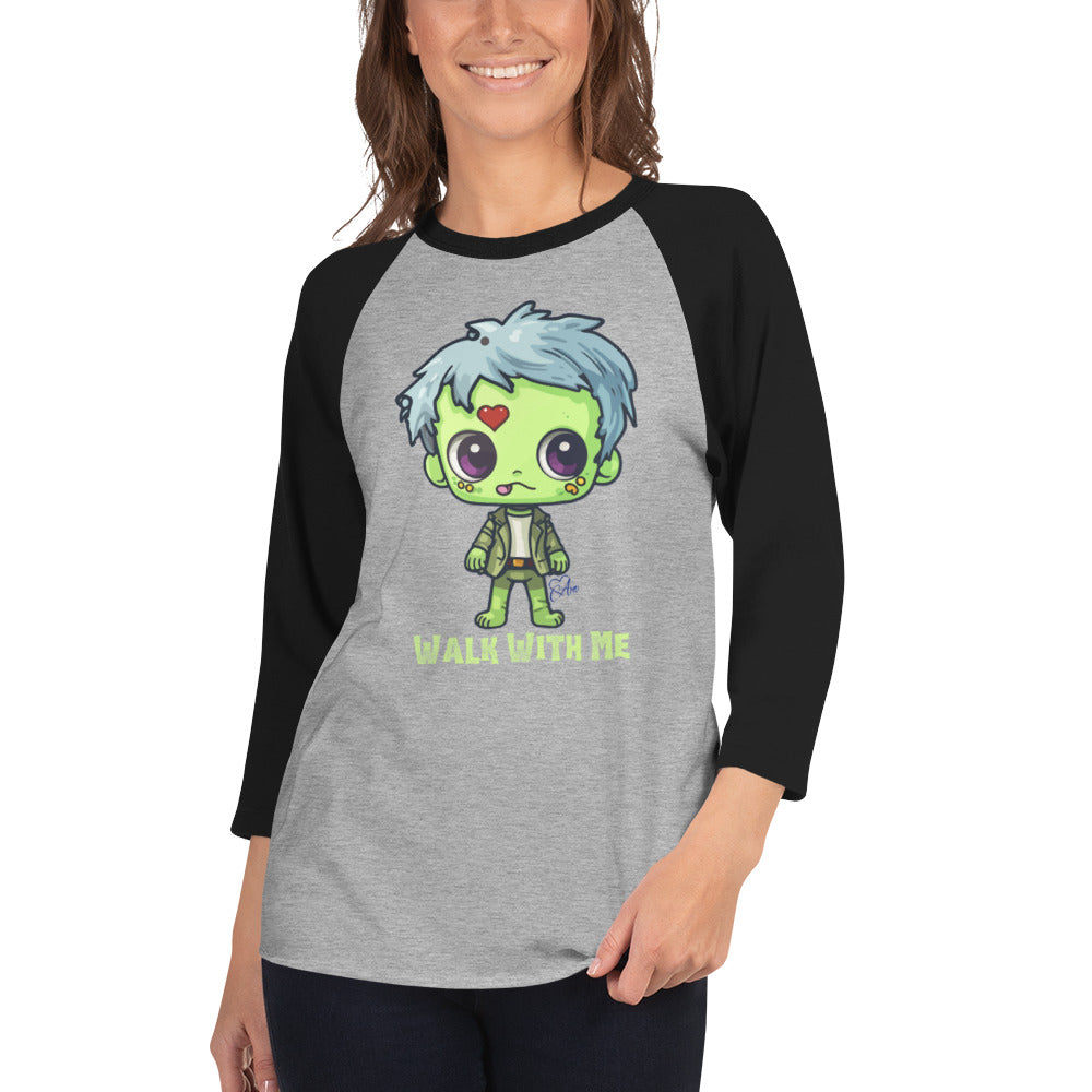 Zombie - 3/4 Sleeve Raglan Shirt