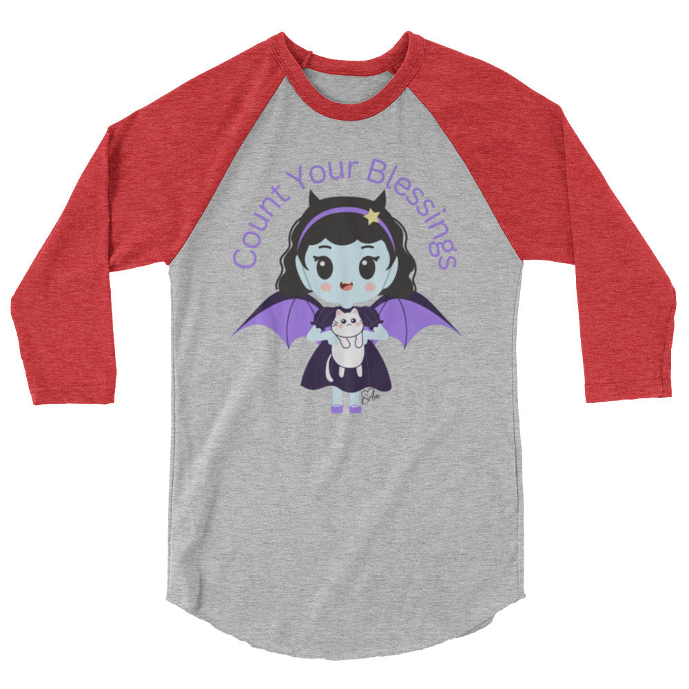 Count - 3/4 Sleeve Raglan Shirt