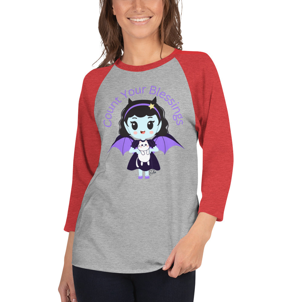 Count - 3/4 Sleeve Raglan Shirt