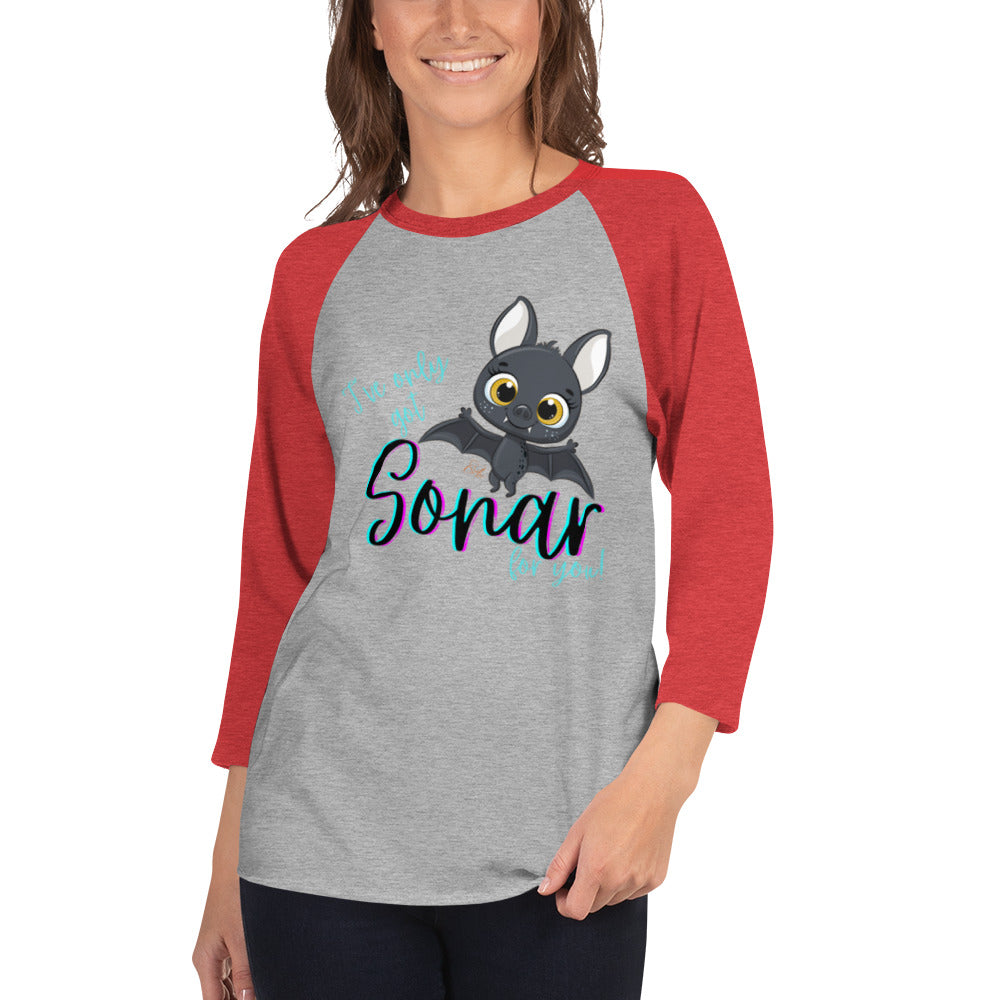 Bat Sonar - 3/4 Sleeve Raglan Shirt