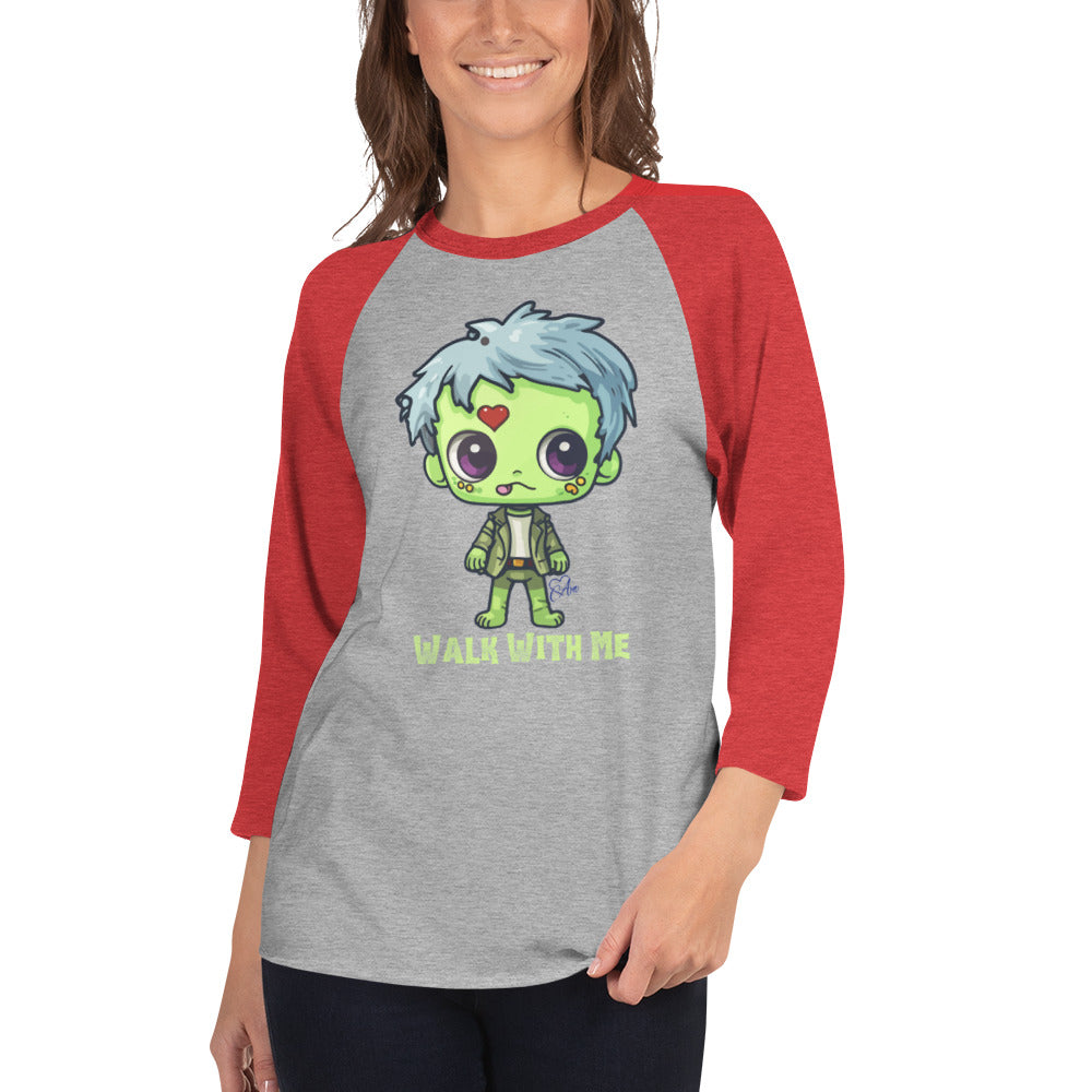 Zombie - 3/4 Sleeve Raglan Shirt