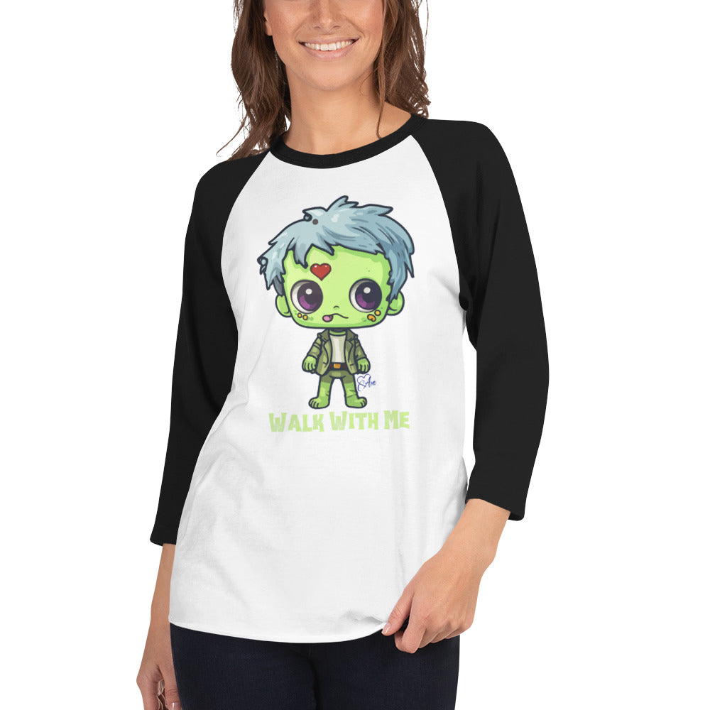 Zombie - 3/4 Sleeve Raglan Shirt