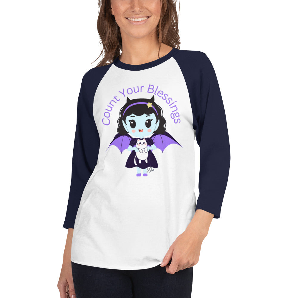 Count - 3/4 Sleeve Raglan Shirt