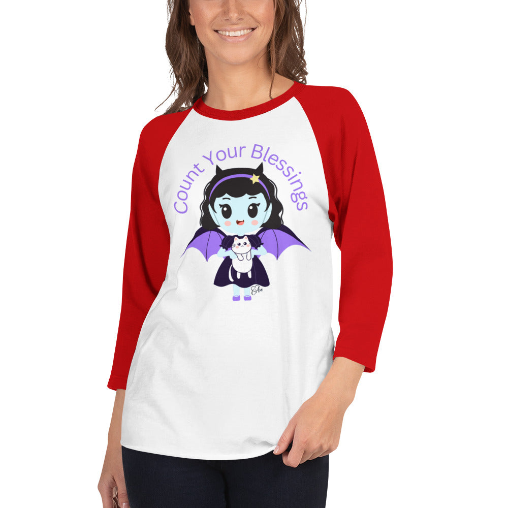 Count - 3/4 Sleeve Raglan Shirt