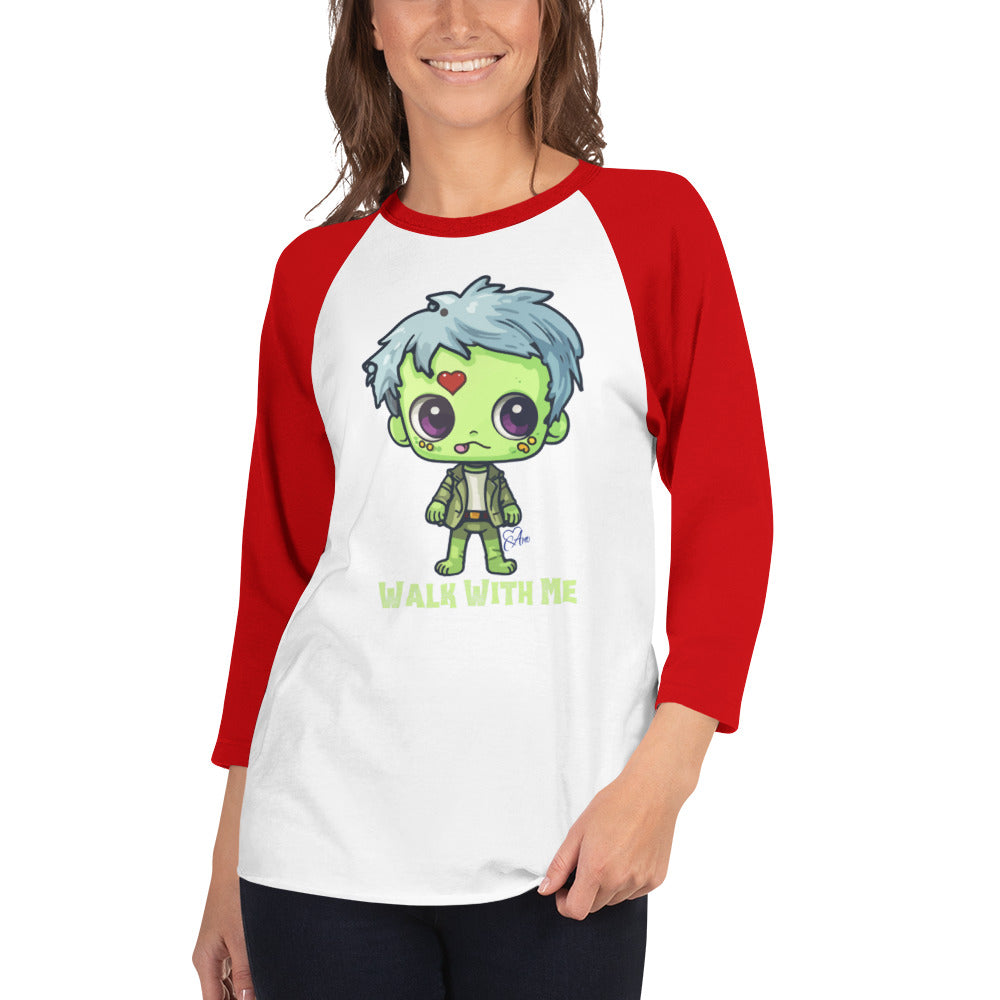 Zombie - 3/4 Sleeve Raglan Shirt