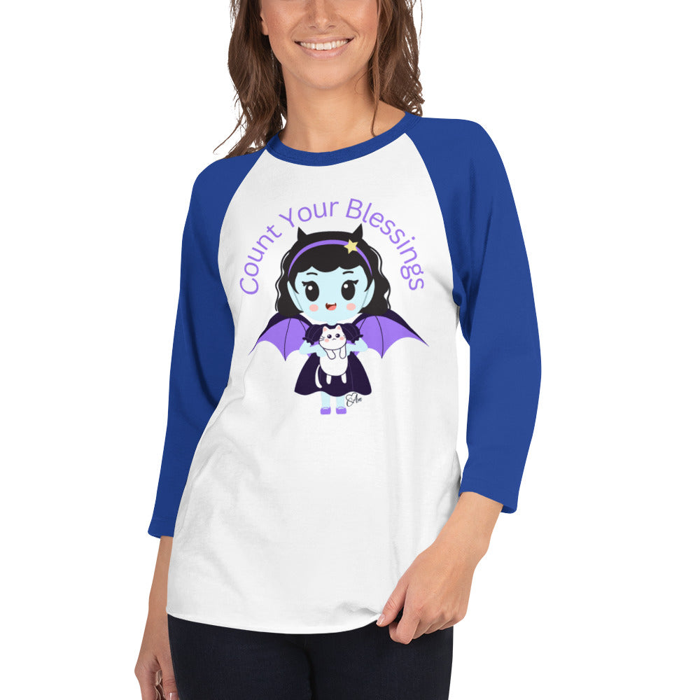 Count - 3/4 Sleeve Raglan Shirt