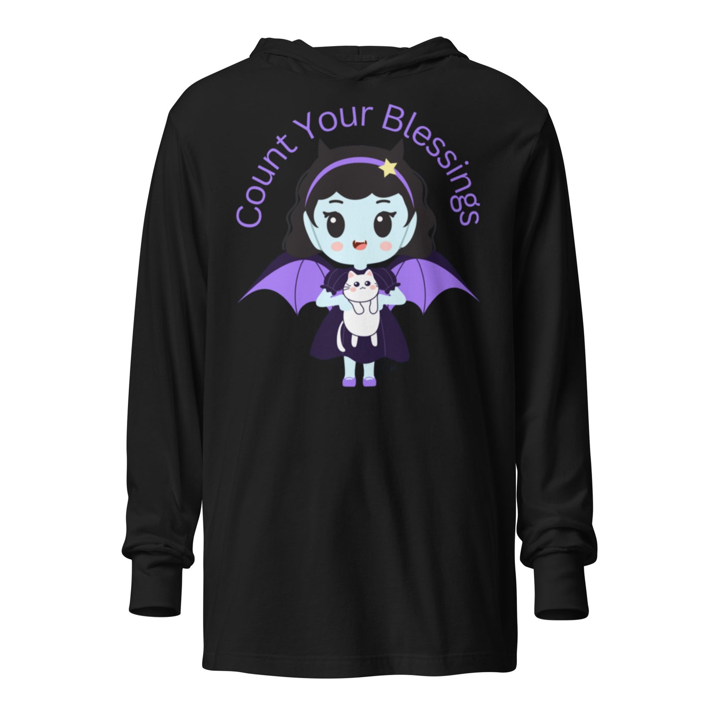 Count - Hooded Long-sleeve T-shirt