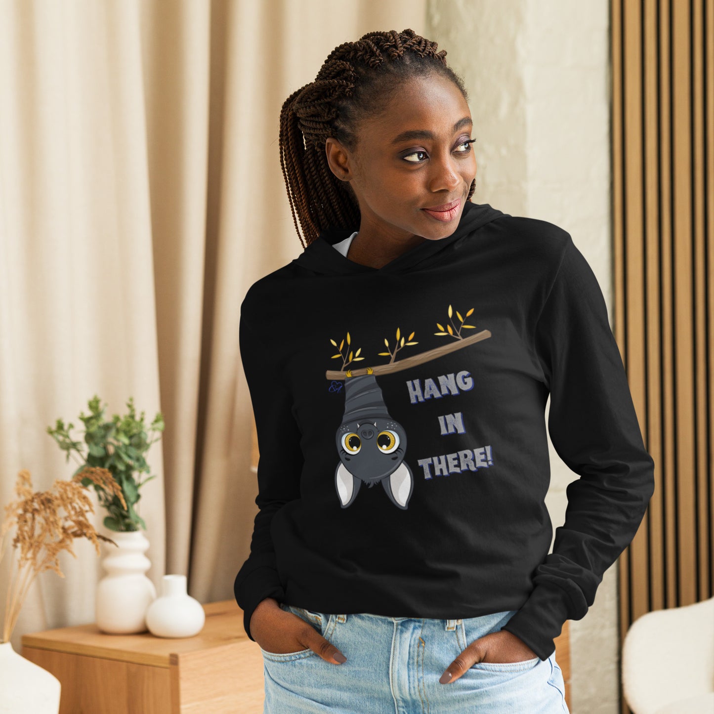 Hang In There - Hooded Long-sleeve T-shirt