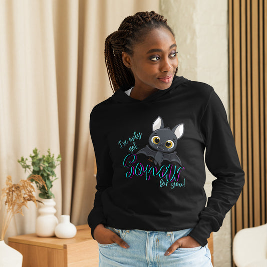 Bat Sonar - Hooded Long-sleeve T-shirt