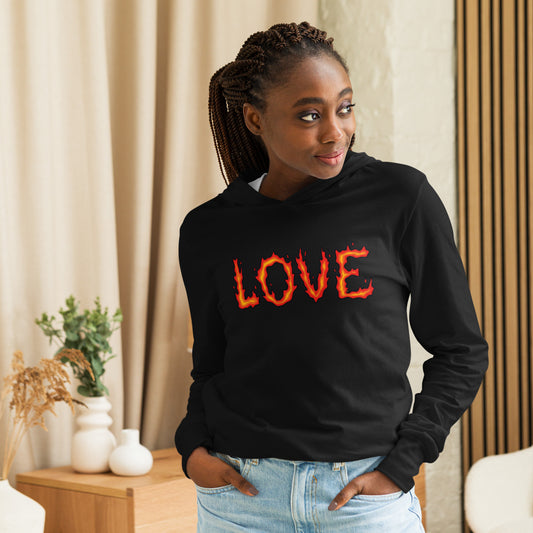 Burning Love - Hooded Long-sleeve T-Shirt