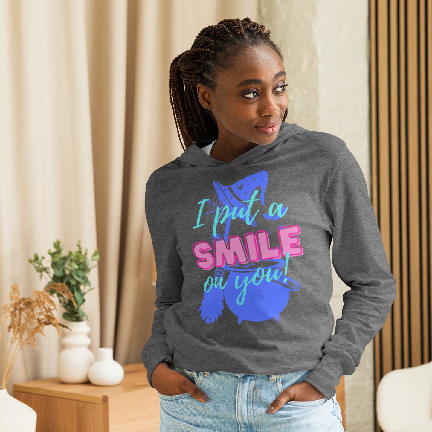 Smile - Hooded Long-sleeve T-shirt