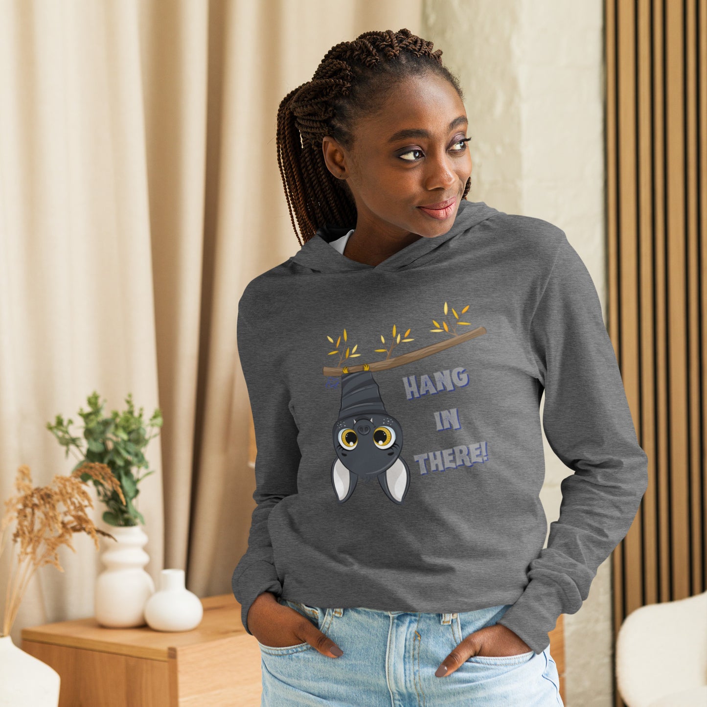 Hang In There - Hooded Long-sleeve T-shirt