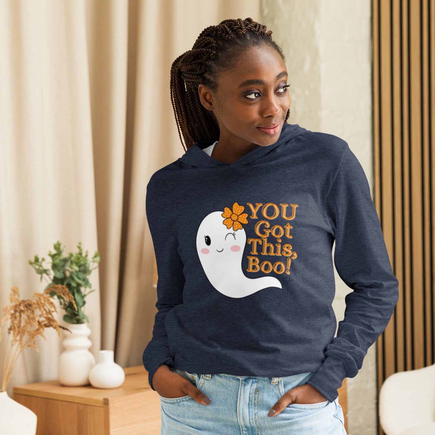 Boo - Hooded Long-sleeve T-shirt
