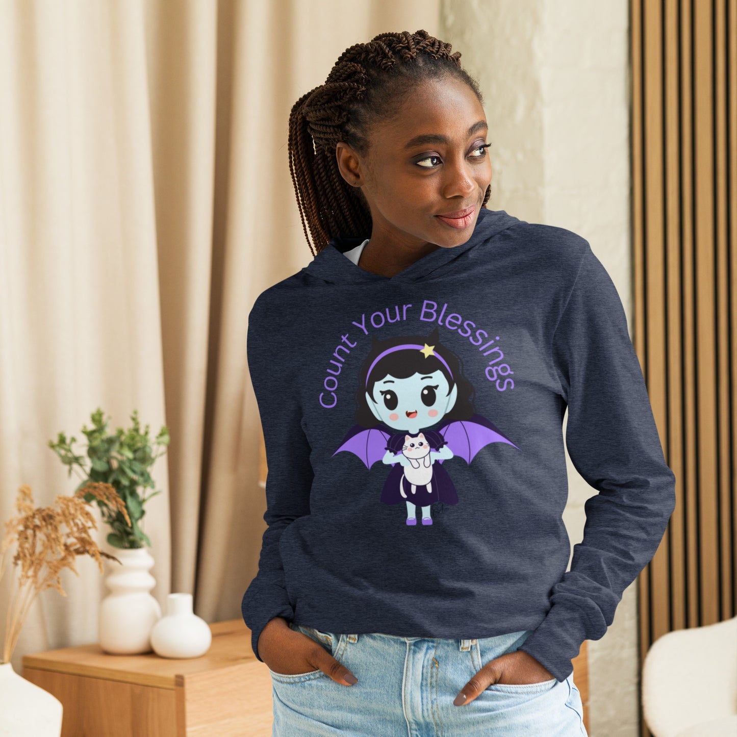 Count - Hooded Long-sleeve T-shirt