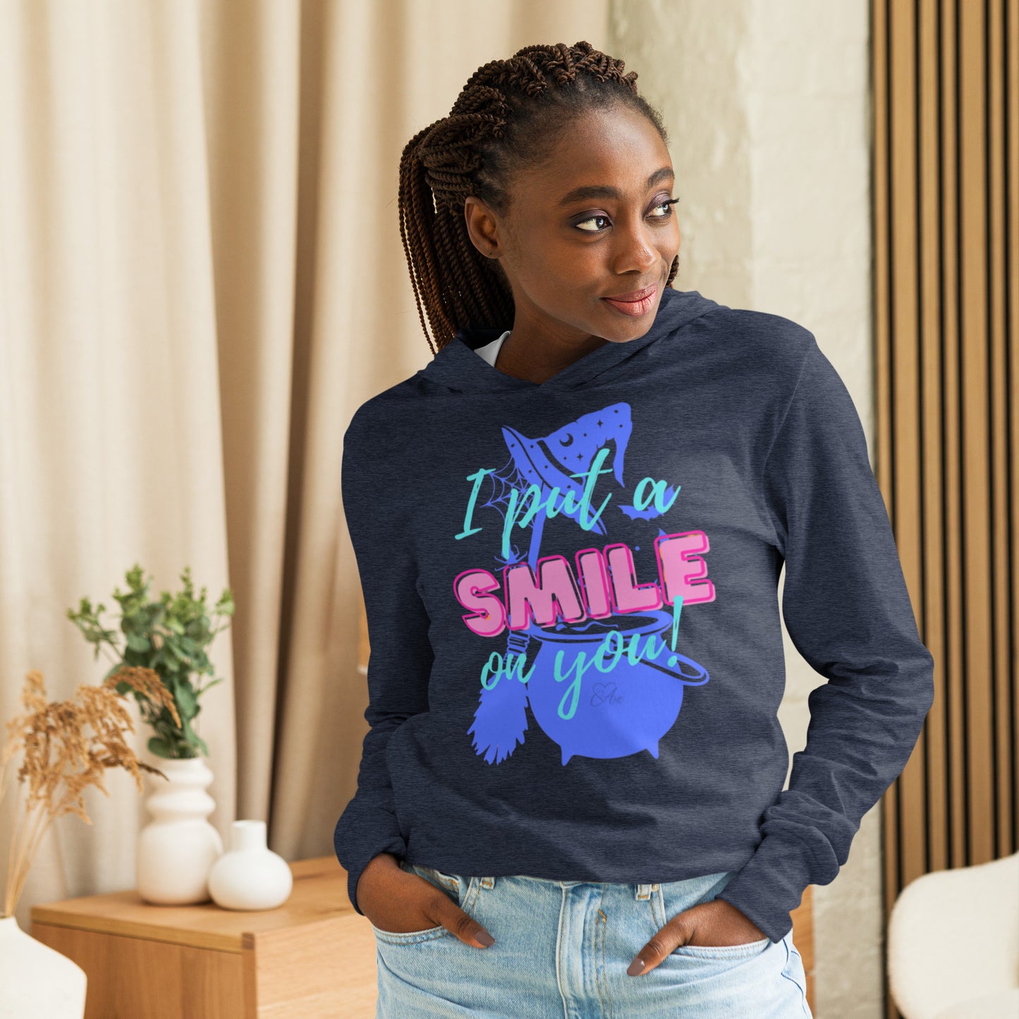 Smile - Hooded Long-sleeve T-shirt