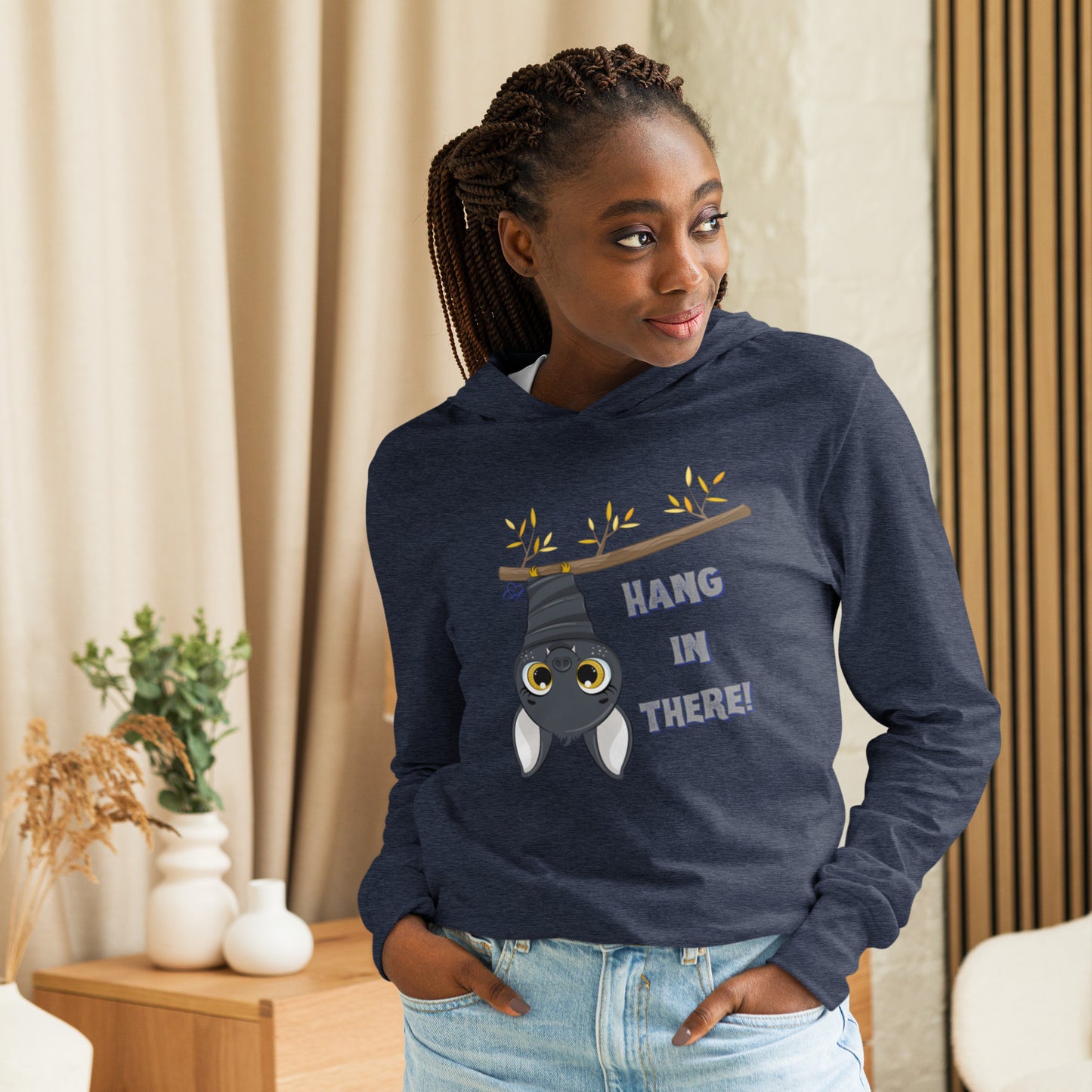Hang In There - Hooded Long-sleeve T-shirt
