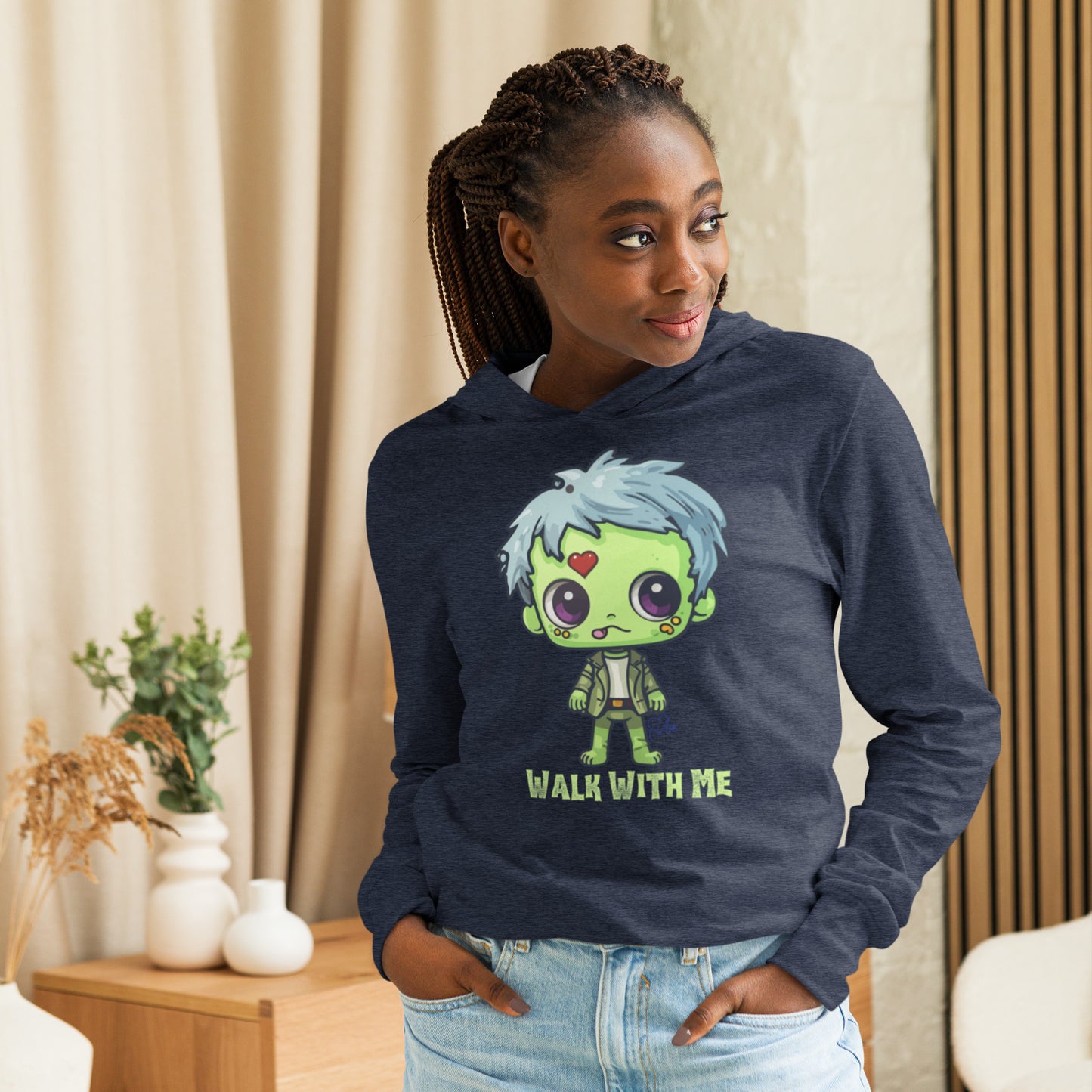 Zombie - Hooded Long-sleeve T-shirt