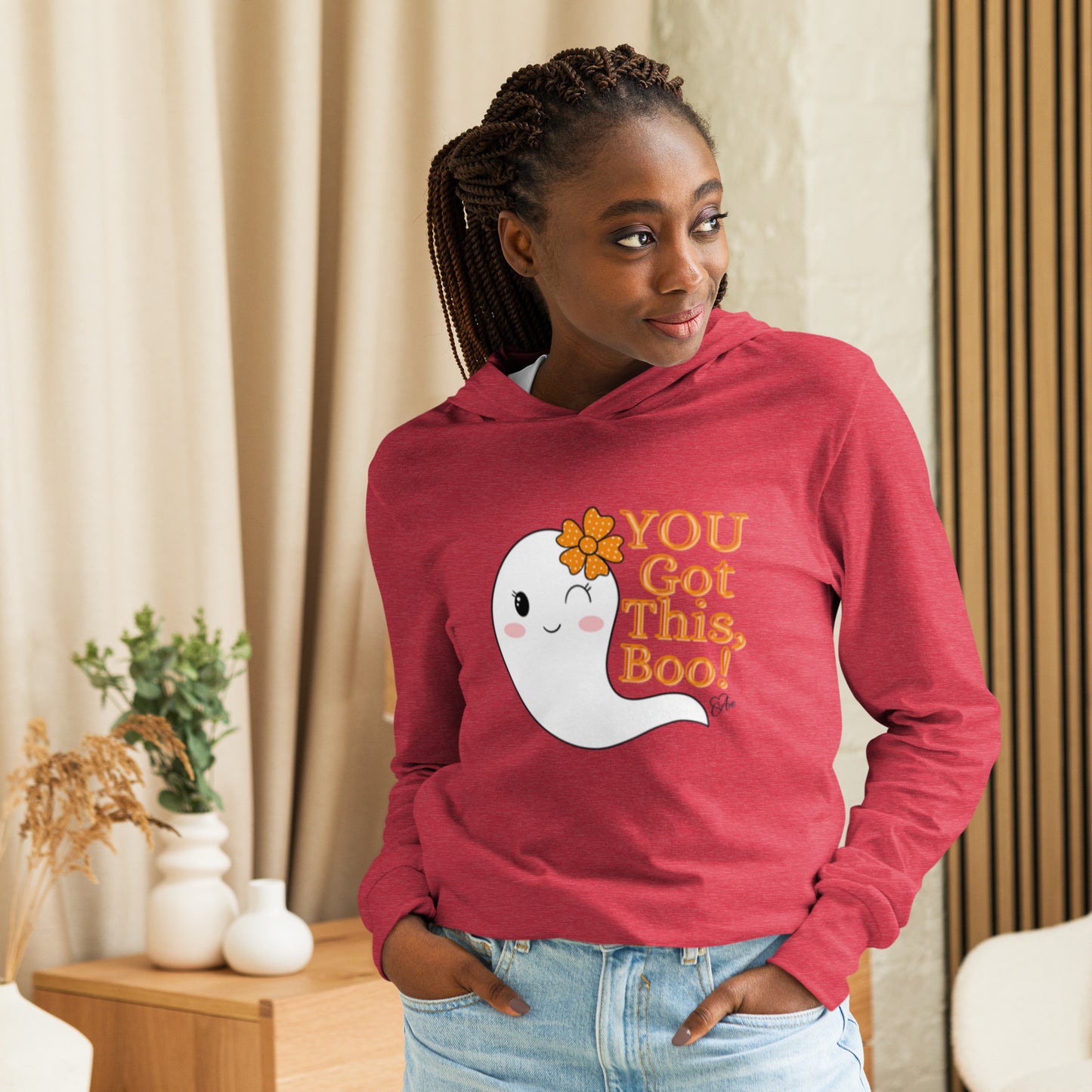 Boo - Hooded Long-sleeve T-shirt