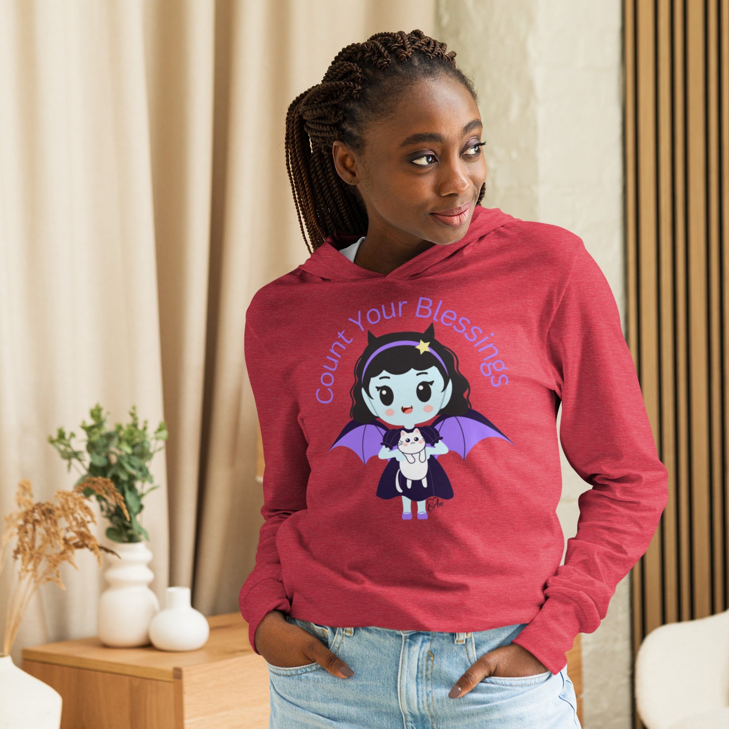 Count - Hooded Long-sleeve T-shirt