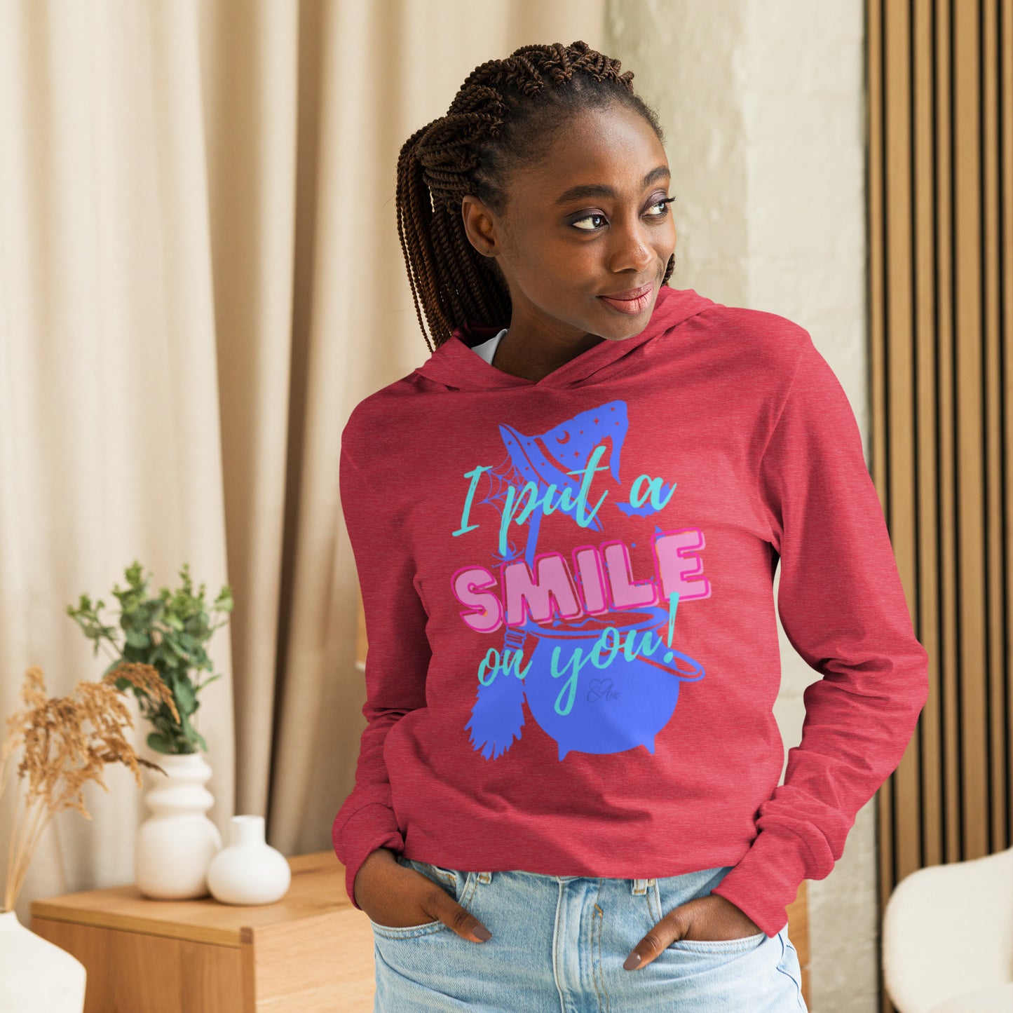 Smile - Hooded Long-sleeve T-shirt