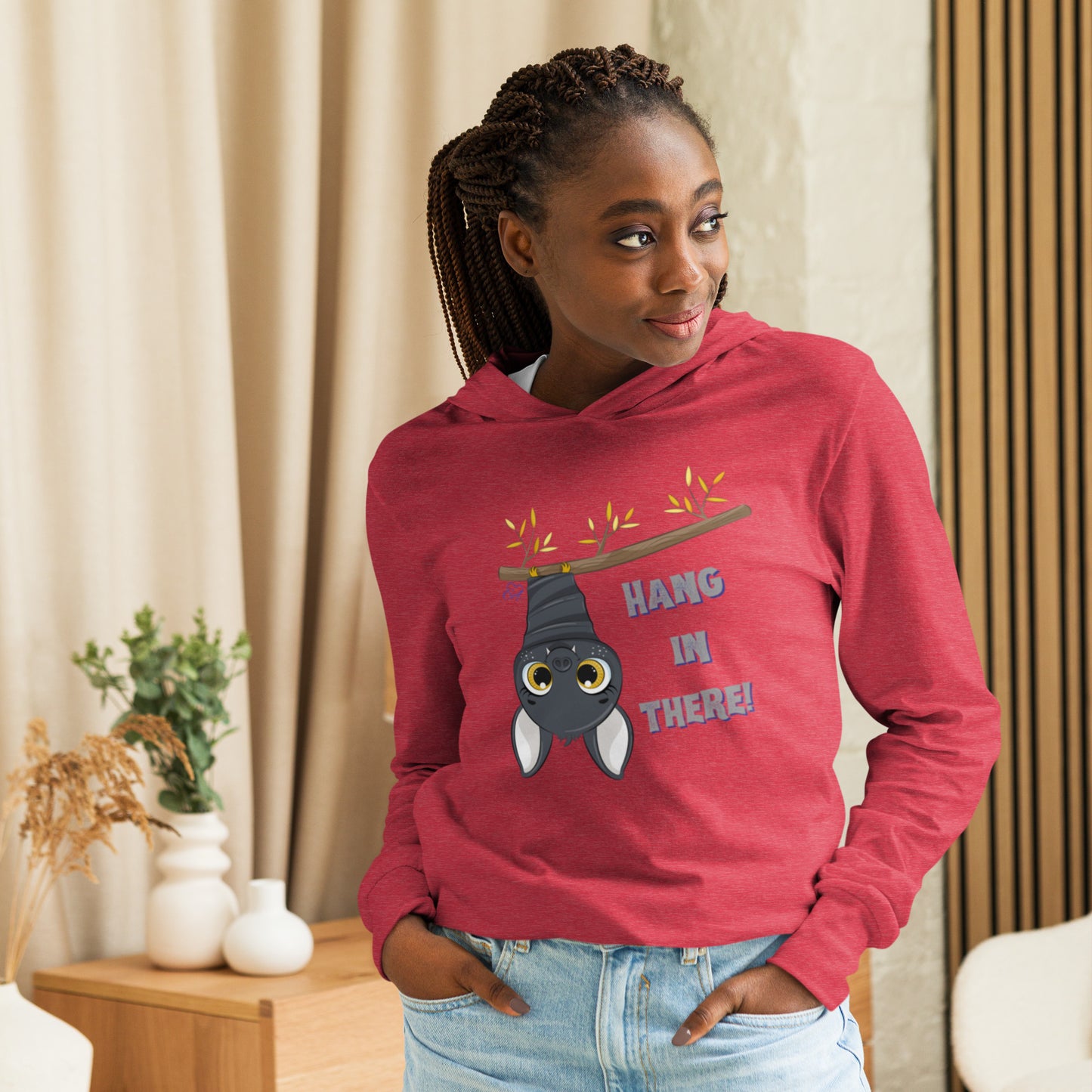 Hang In There - Hooded Long-sleeve T-shirt