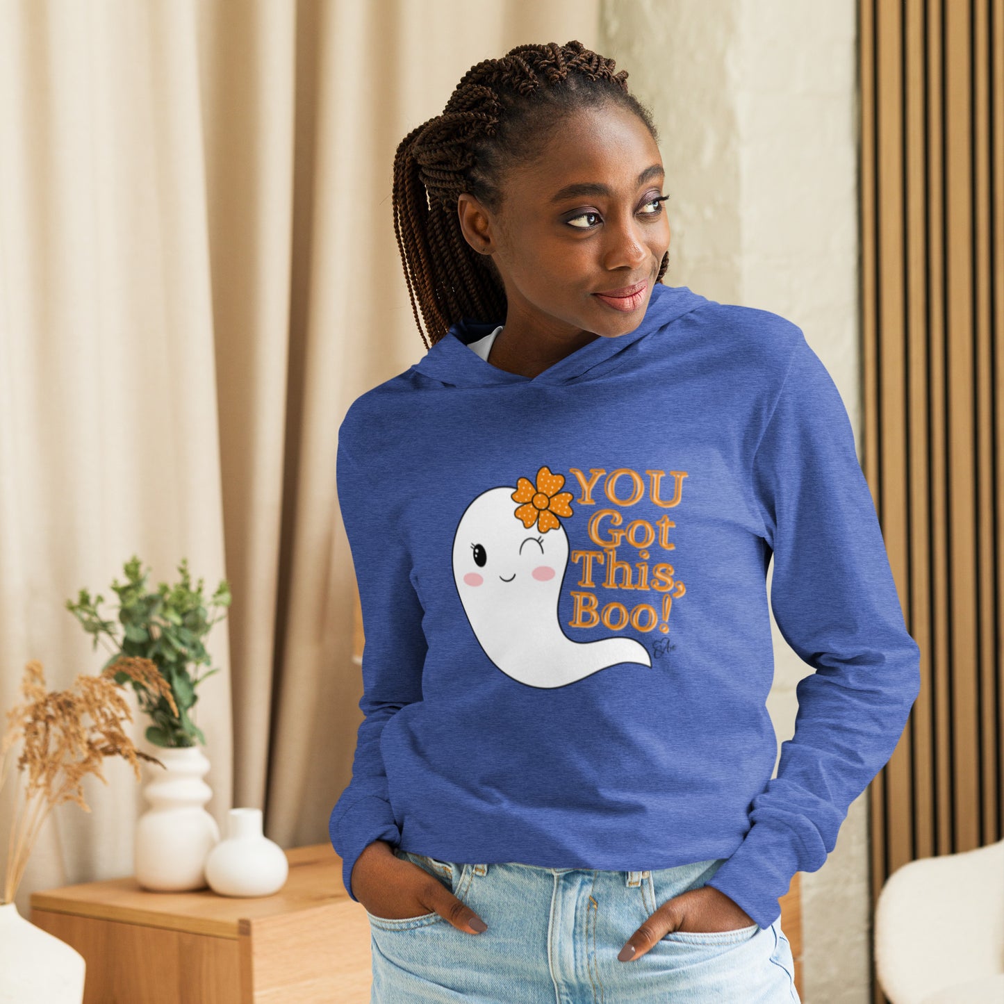 Boo - Hooded Long-sleeve T-shirt