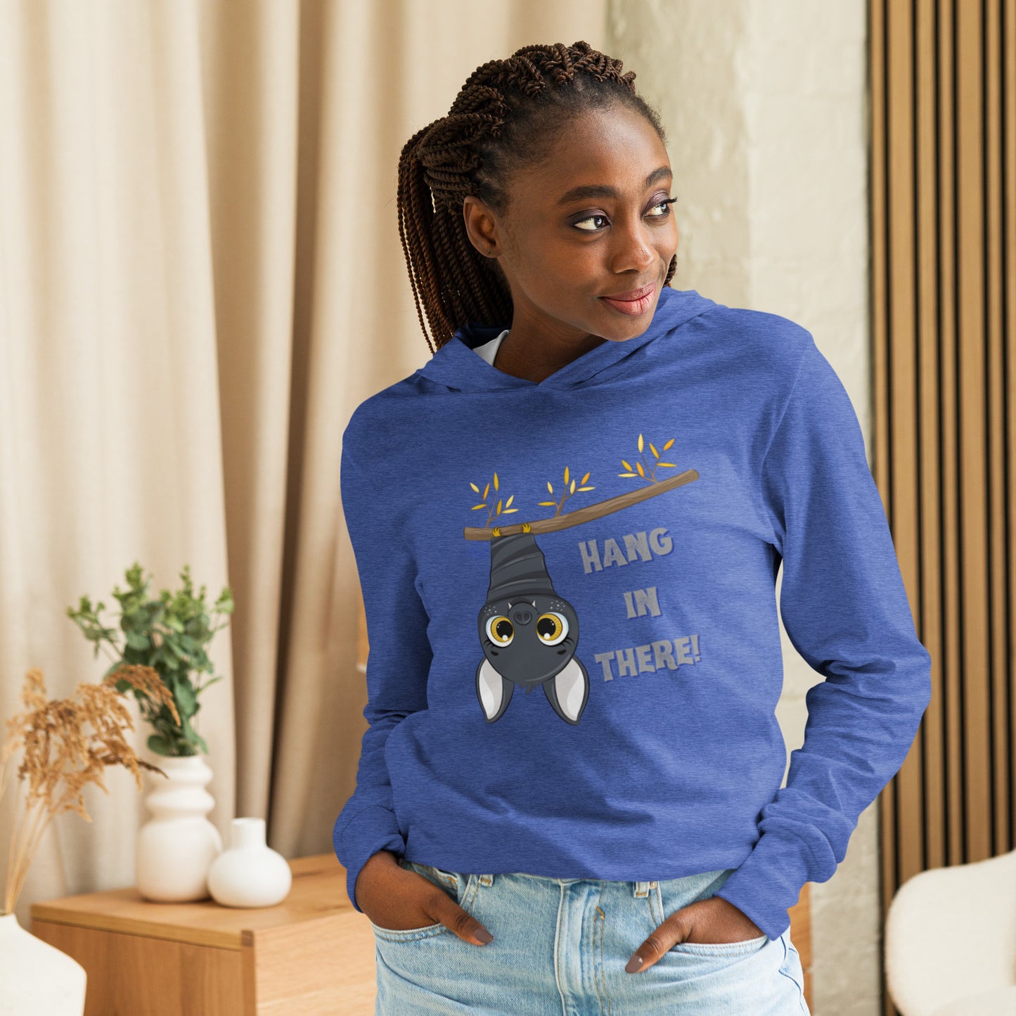 Hang In There - Hooded Long-sleeve T-shirt