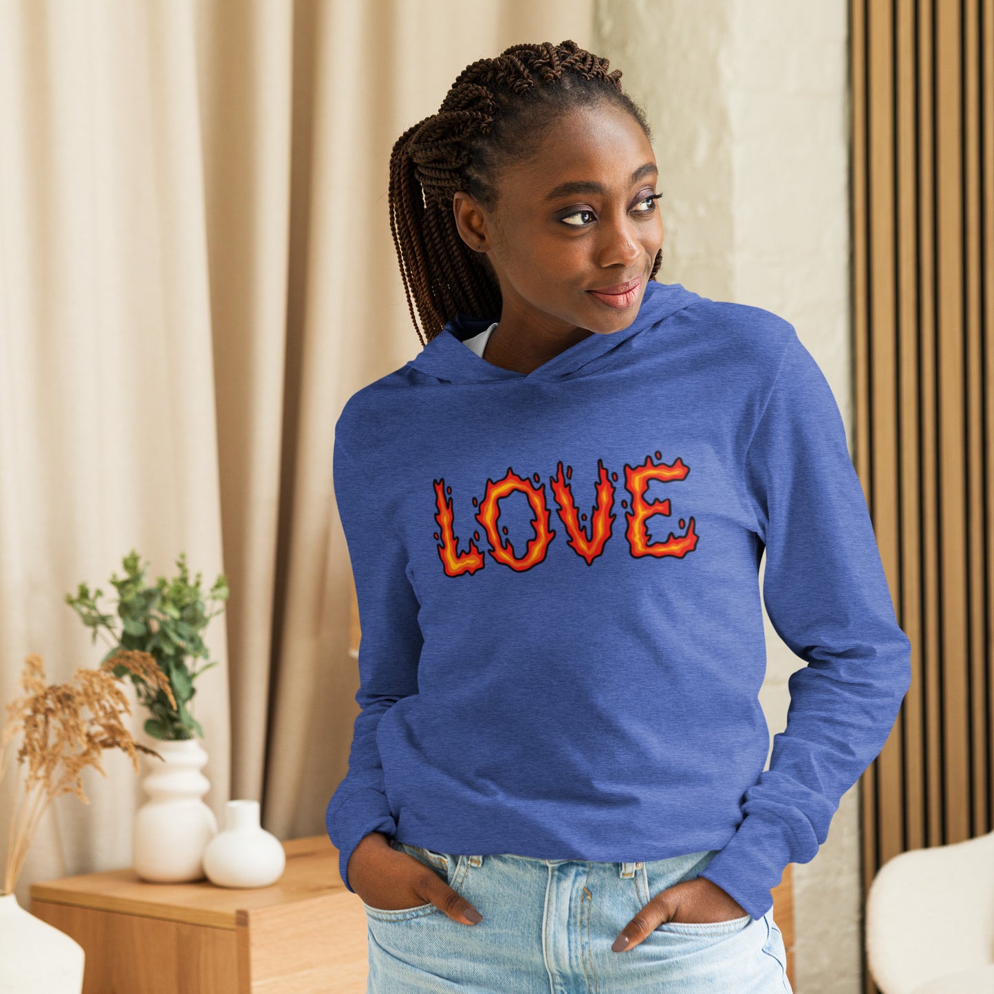 Burning Love - Hooded Long-sleeve T-Shirt