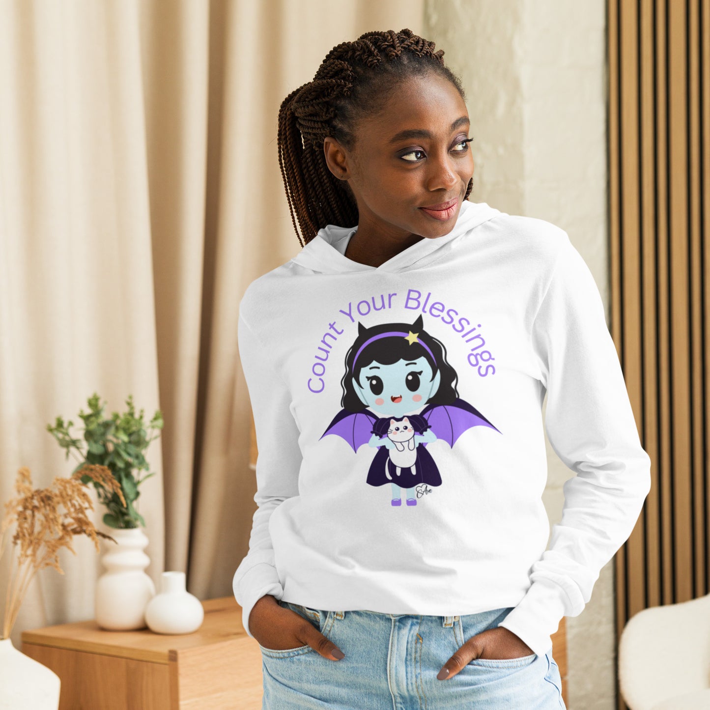 Count - Hooded Long-sleeve T-shirt