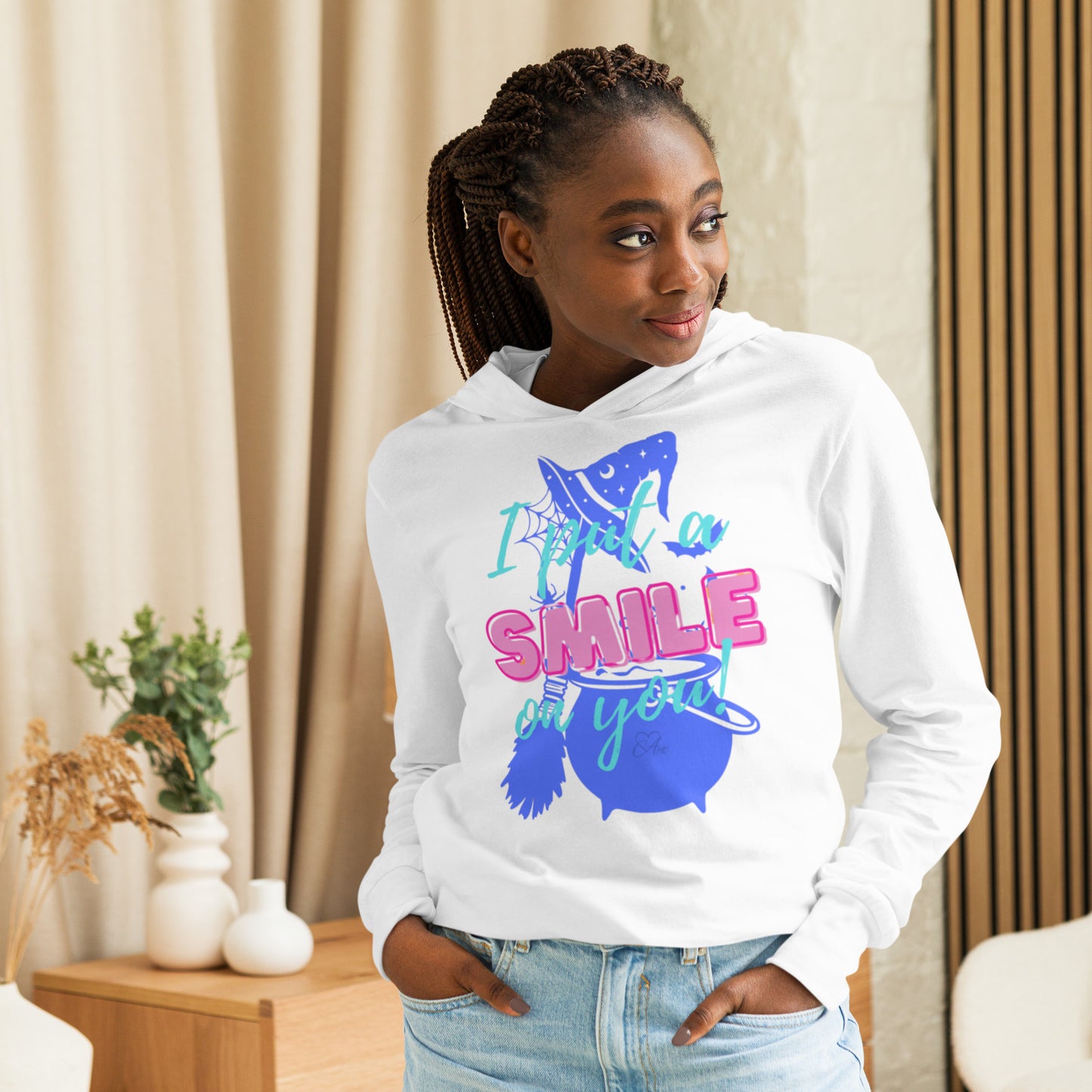Smile - Hooded Long-sleeve T-shirt