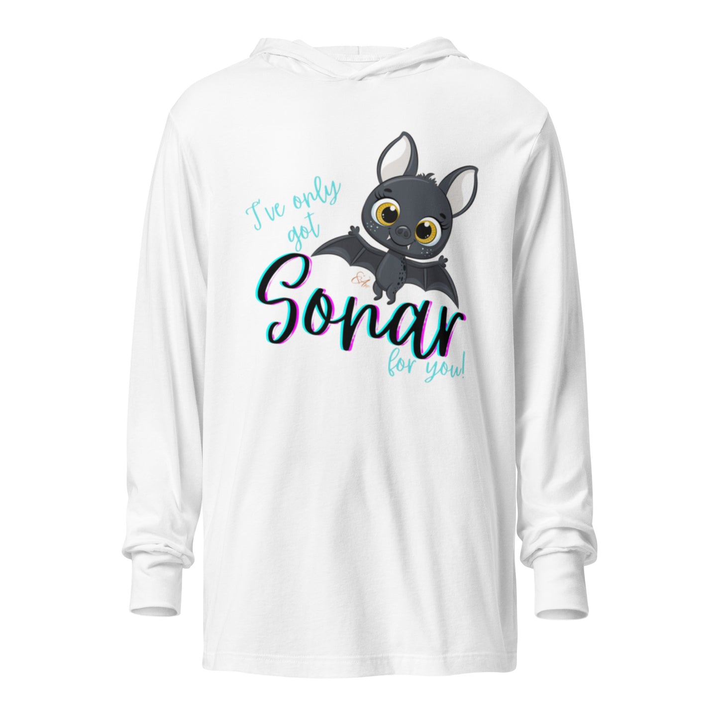 Bat Sonar - Hooded Long-sleeve T-shirt