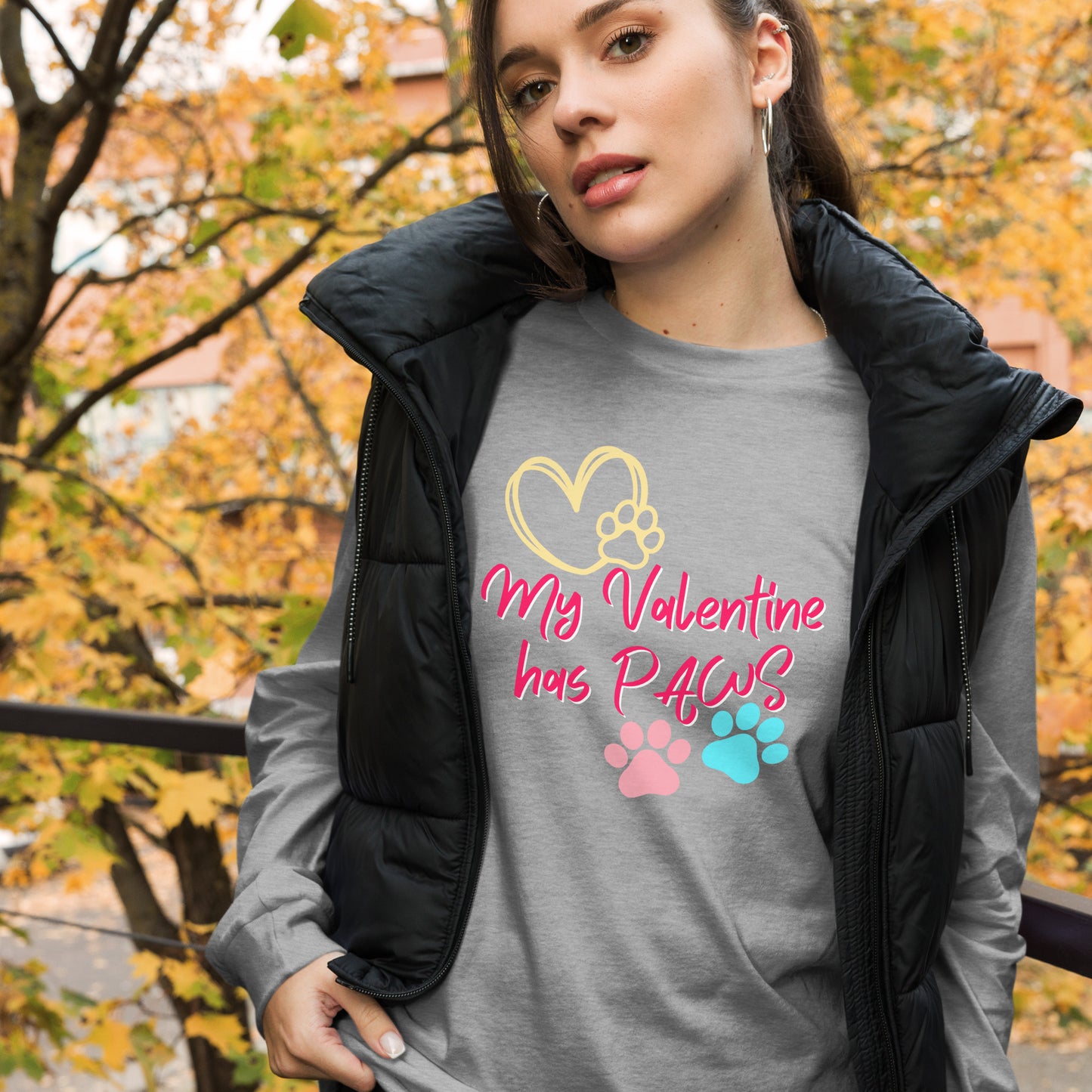 Paw Valentine - Long-Sleeve T-Shirt