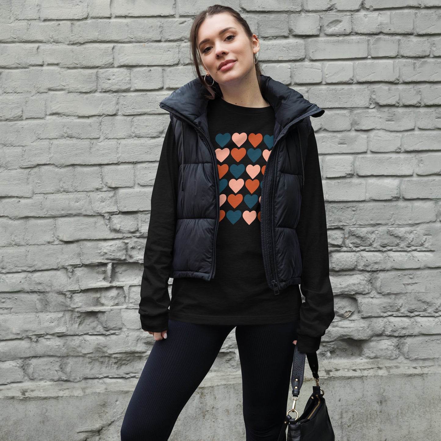 Neutral Hearts - Long-Sleeve T-Shirt