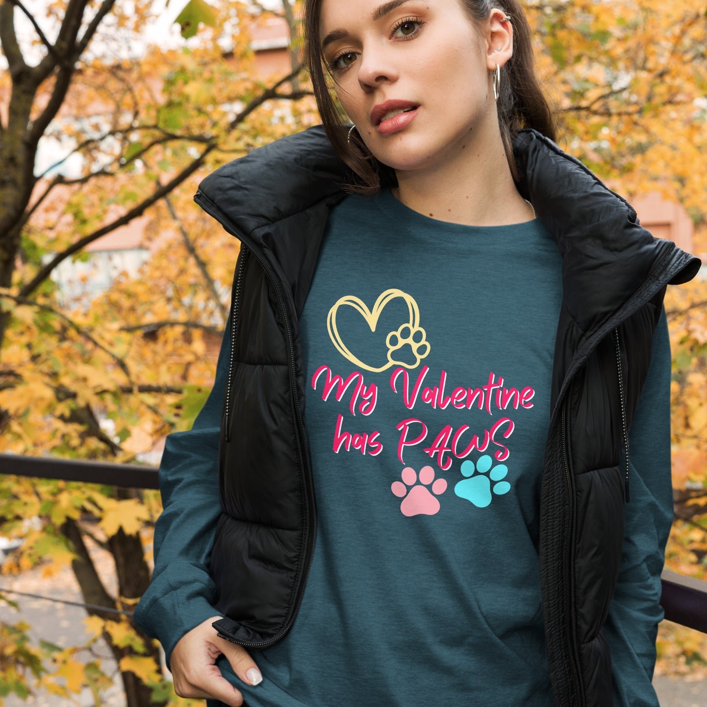 Paw Valentine - Long-Sleeve T-Shirt