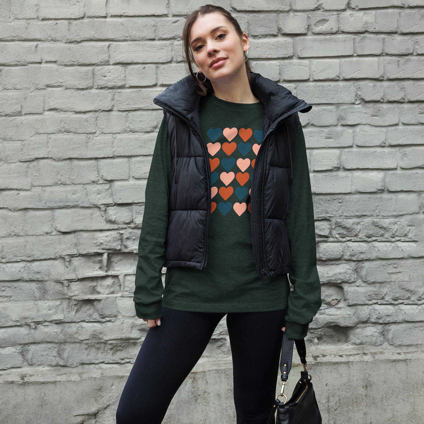 Neutral Hearts - Long-Sleeve T-Shirt