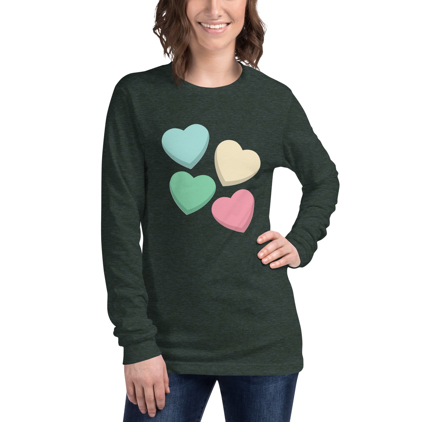 Candy Hearts - Long-Sleeve T-Shirt