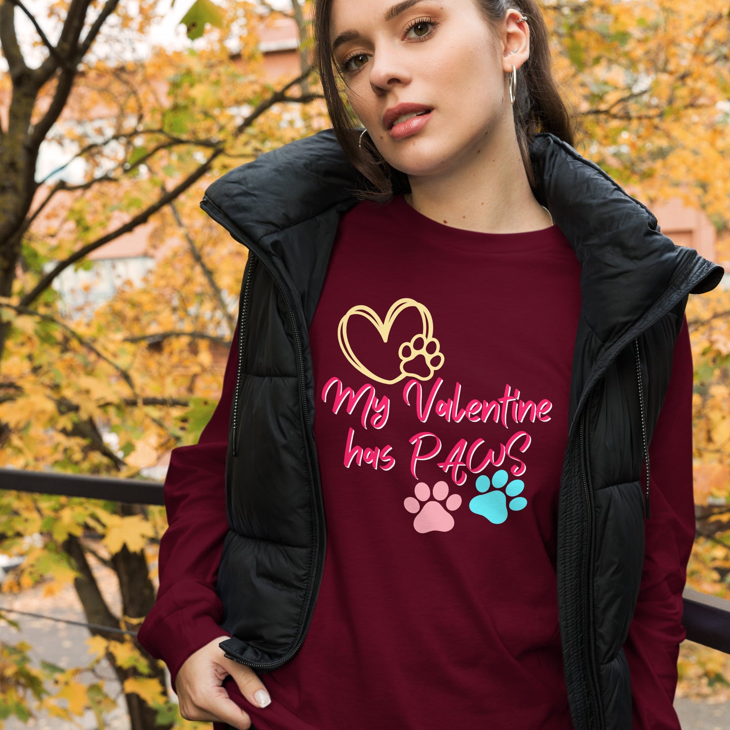 Paw Valentine - Long-Sleeve T-Shirt