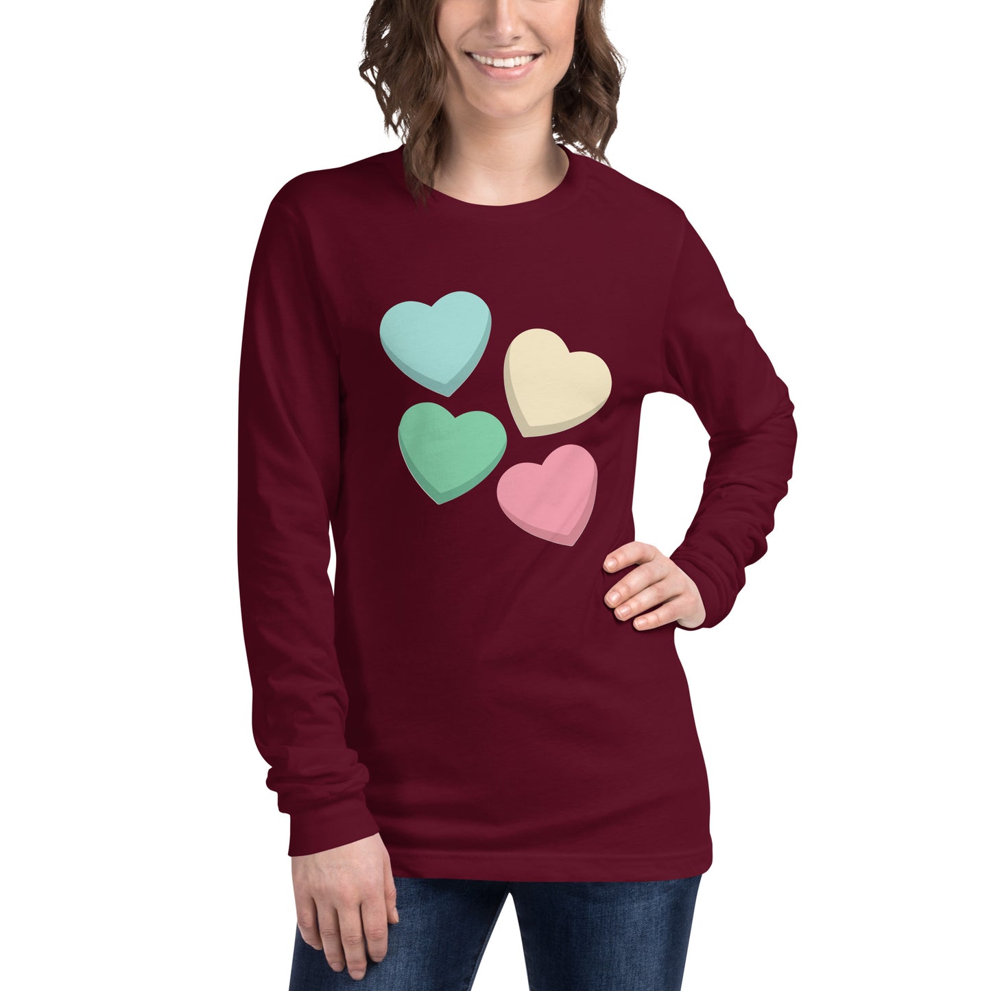 Candy Hearts - Long-Sleeve T-Shirt