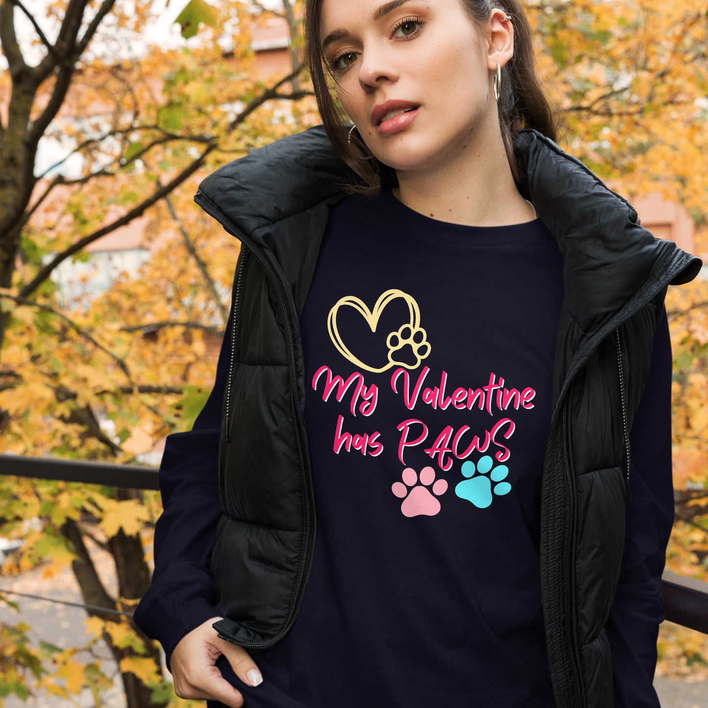 Paw Valentine - Long-Sleeve T-Shirt