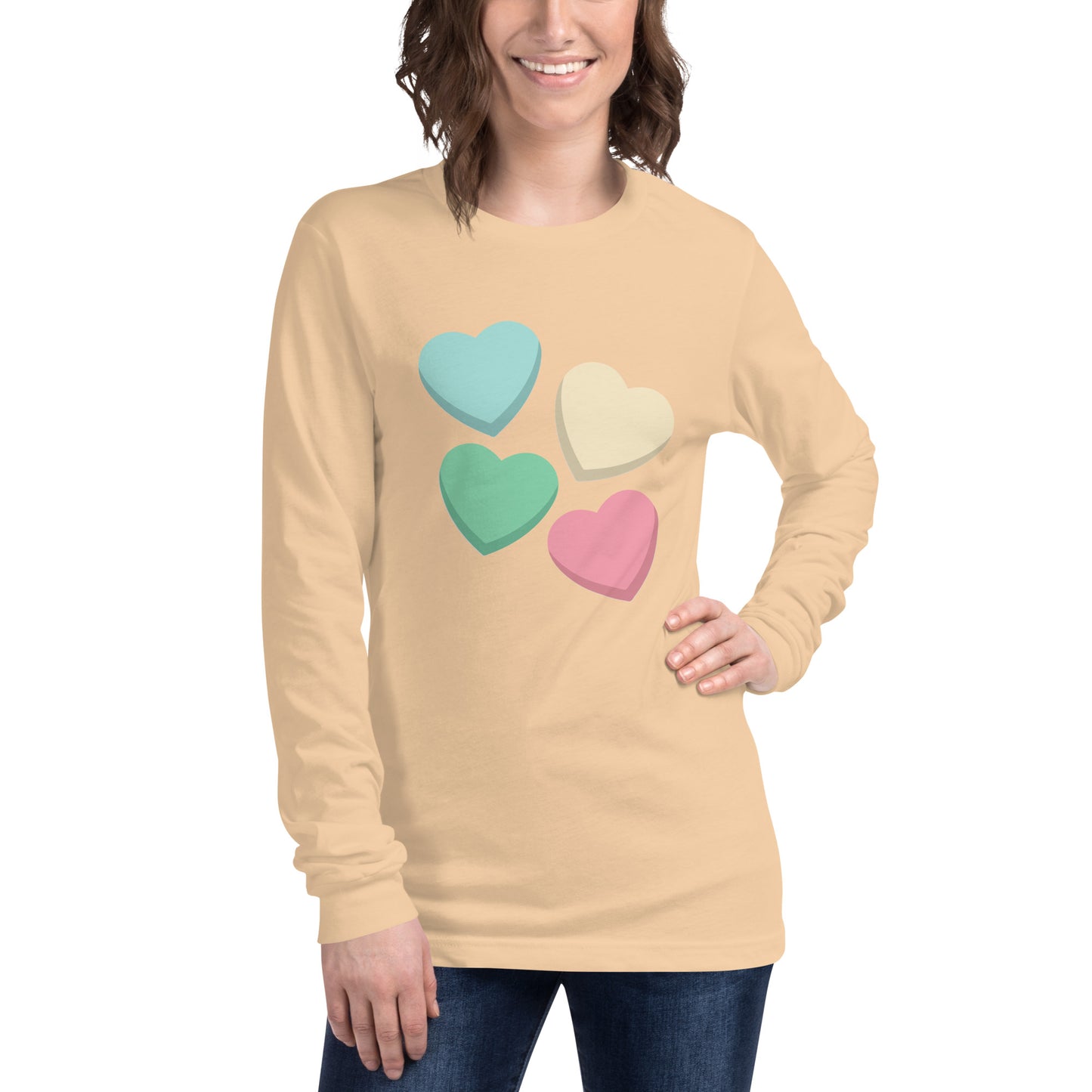 Candy Hearts - Long-Sleeve T-Shirt